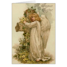 Vintage Easter Angel Card