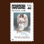 Vintage Easter Angel Weaving Flower Garland stamps