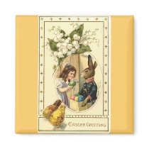 Vintage Easter Art Magnet