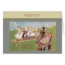 Vintage Easter Baby Chicks Card