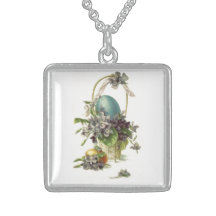 Vintage Easter Basket Necklace