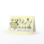 Vintage Easter Bonnets Shopper Greeting Card