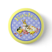 Vintage Easter Bunnies and Baby Chicks