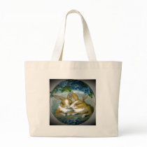 Vintage Easter Bunnies Textured Tote Bag