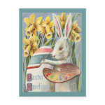 Vintage Easter Bunny Artist postcard