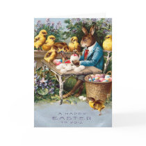 Vintage Easter Bunny Card