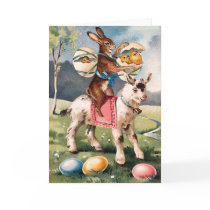 Vintage Easter Bunny Card