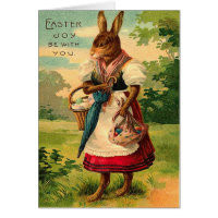 Vintage Easter Bunny Card