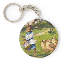 Vintage Easter Bunny Keychain