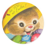 Vintage Easter Bunny Kid Stickers