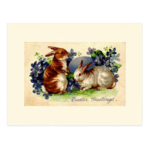 Vintage Easter Bunny Post Card