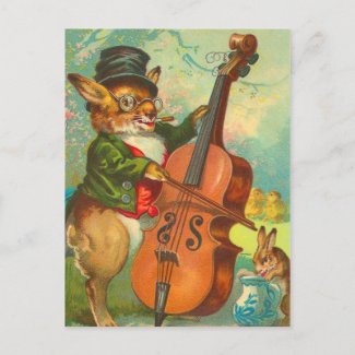 Vintage Easter Bunny Postcard postcard