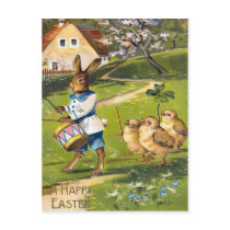 Vintage Easter Bunny Postcard