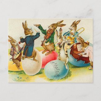 Vintage Easter Bunny Postcard postcard
