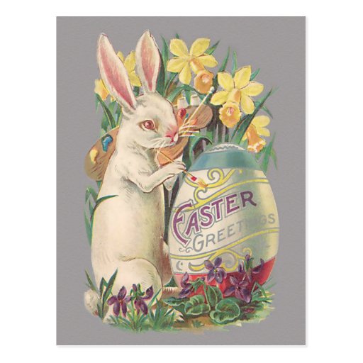 Vintage Easter Bunny Postcard | Zazzle