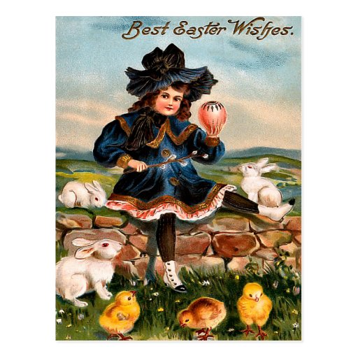 Vintage Easter Bunny Postcard