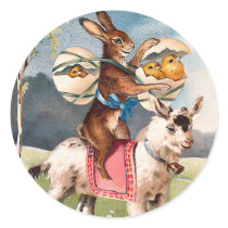 Vintage Easter Bunny Sticker