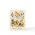 Vintage Easter Card With Circus Chicks by easterfun Vintage Easter Card With Circus Chicks