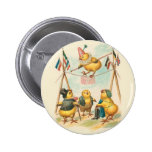 Vintage Easter Card With Circus Chicks buttons