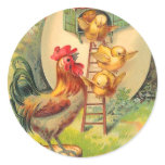 Vintage Easter Chick Stickers