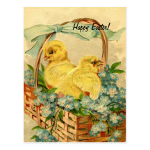 Vintage Easter Chicks Post Cards