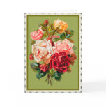 Vintage Easter flowers card
