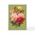 Vintage Easter flowers card