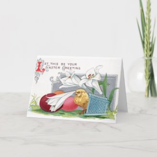 Vintage Easter Greeting Card card