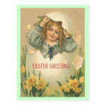 Vintage Easter Greetings Post Card