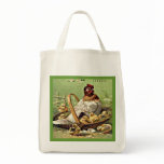 Vintage Easter Hen and Chicks in Basket Bags