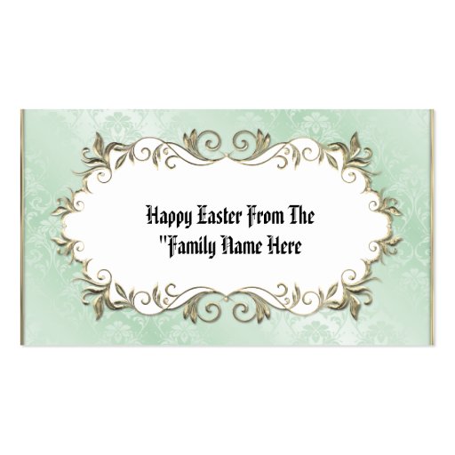 Vintage Easter Mini Doodle Greeting cards Business Cards (back side)