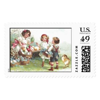 Vintage Easter Party Postage