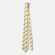 Vintage Easter Rabbit and Family tie