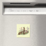 Vintage Easter Rabbits Magnet