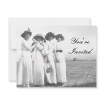 Vintage Edwardian Beach Party Invitation