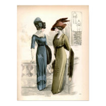 Vintage Edwardian Fashion Poster posters