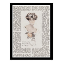 Vintage Edwardian Lady Postcard