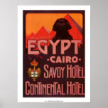 Vintage Egypt Hotel Poster