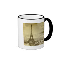 Vintage Eifel Tower Paris France  1889 Mugs