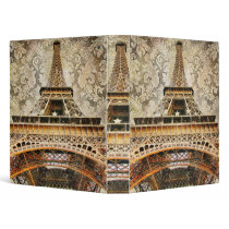 Vintage Eiffel Tower Binder