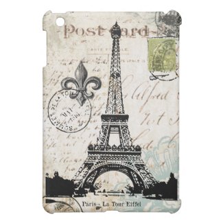 Vintage Eiffel Tower ipad mini case