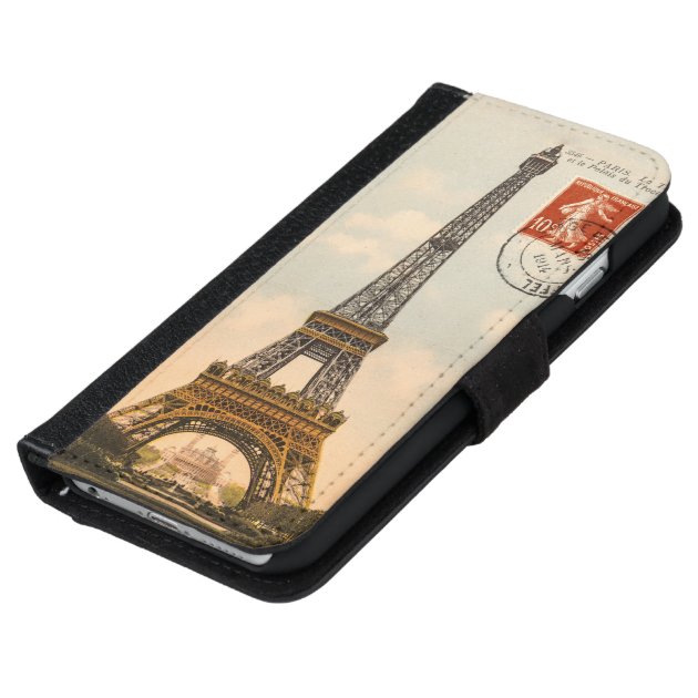 Vintage Eiffel Tower iPhone 6 Case iPhone 6 Wallet Case-5