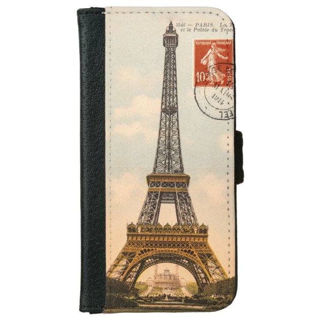 Vintage Eiffel Tower iPhone 6 Case iPhone 6 Wallet Case