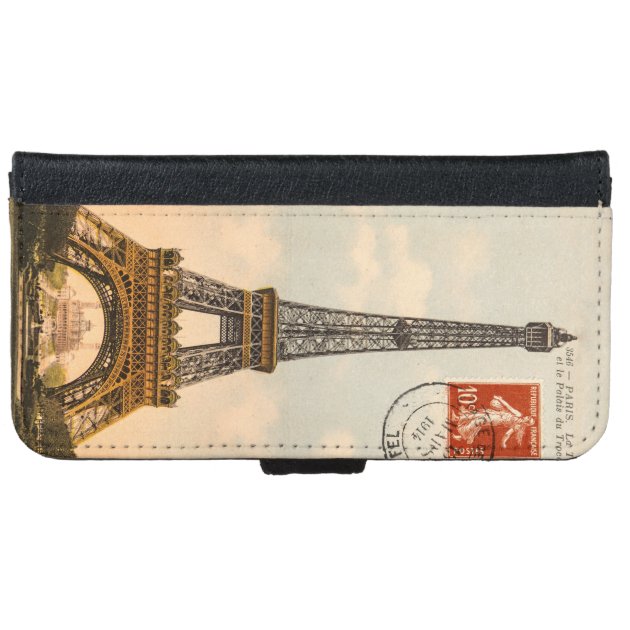 Vintage Eiffel Tower iPhone 6 Case iPhone 6 Wallet Case-4