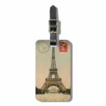 Vintage Eiffel Tower Luggage Tags