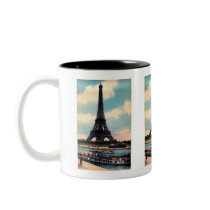 Vintage Eiffel Tower Mugs
