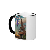 Vintage Eiffel Tower Mugs