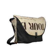 Vintage Eiffel Tower Paper Cuts Commuter Bags