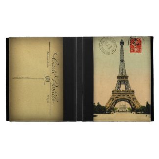 Vintage Eiffel Tower Paris France-iPad Case