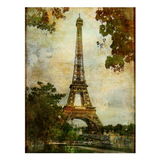 Vintage Eiffel Tower Post Cards